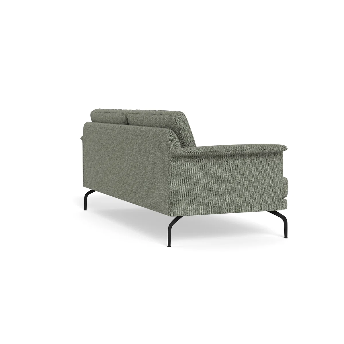 Heal's Iver 4 Seater Sofa Boucle Tweed Lapis Black Feet – image 4