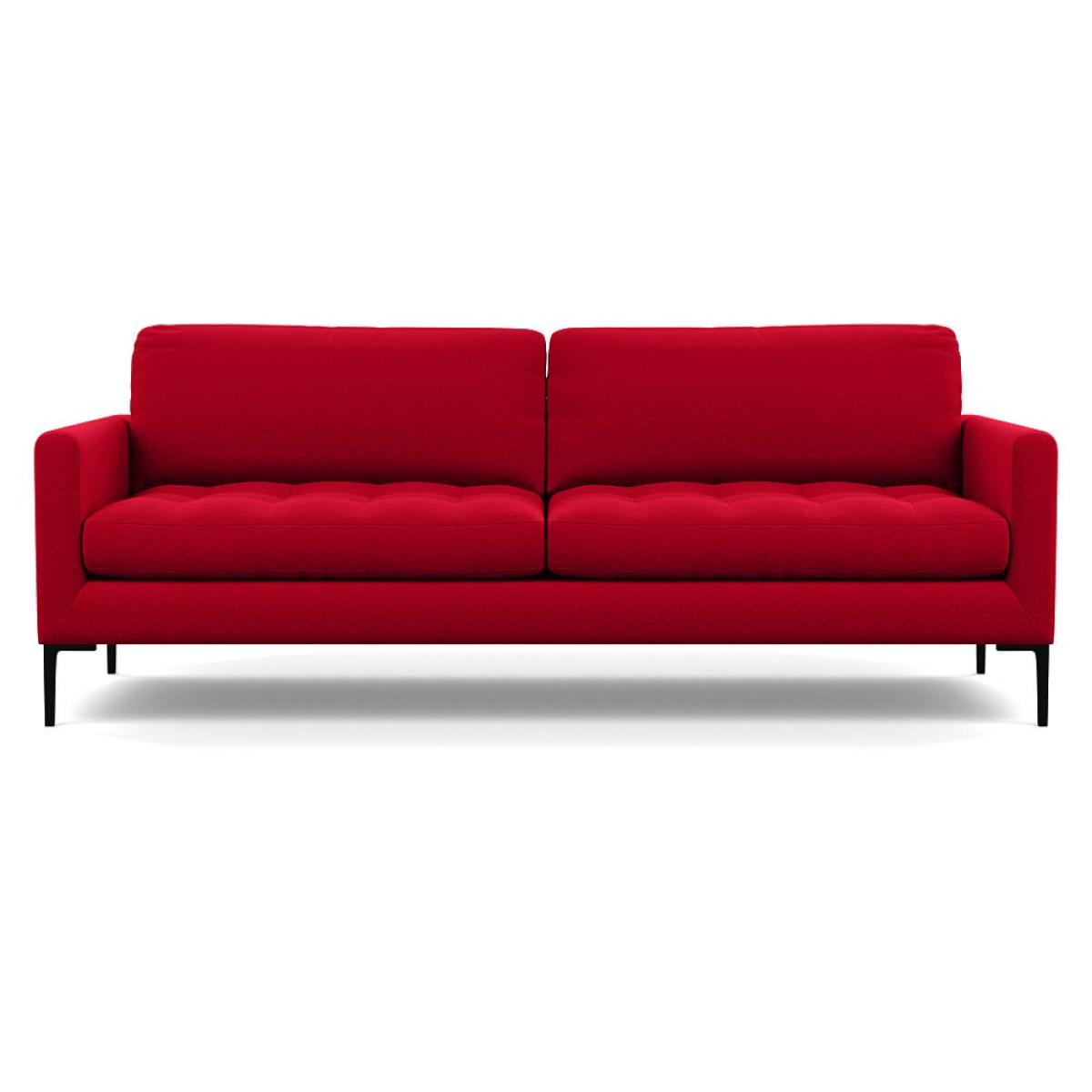 Heal's Eton 4 Seater Sofa Melton Wool Red Oxide Black Feet – image 2
