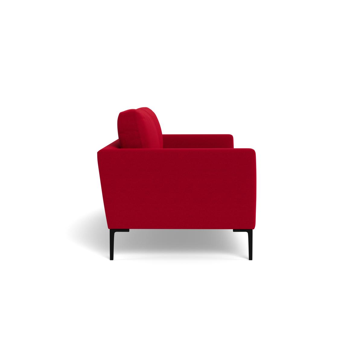 Heal's Eton 4 Seater Sofa Melton Wool Red Oxide Black Feet – image 4