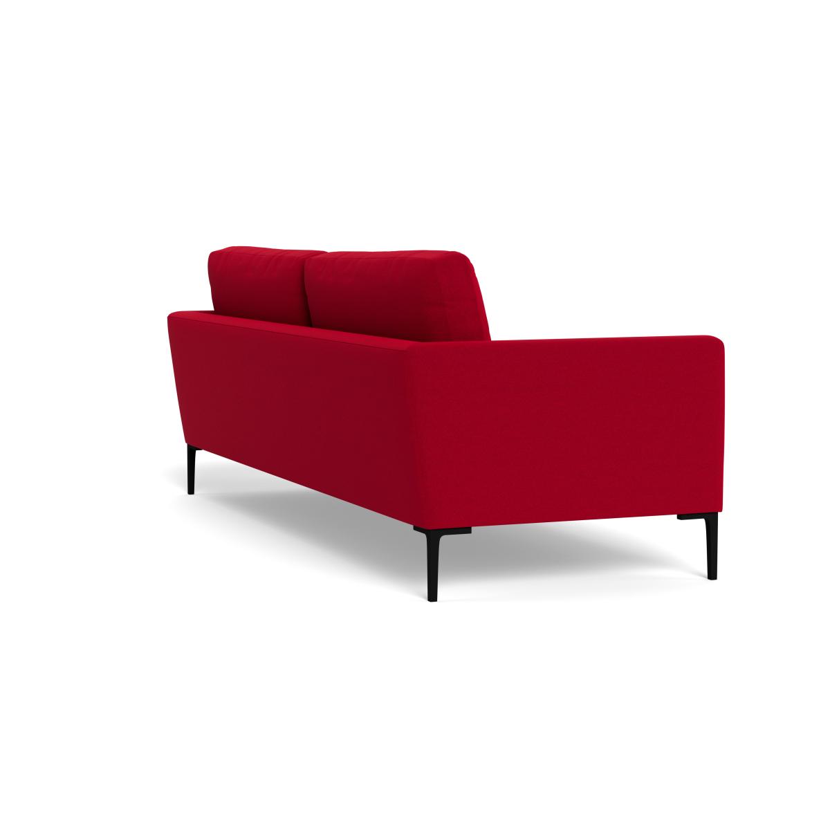 Heal's Eton 4 Seater Sofa Melton Wool Red Oxide Black Feet – image 5