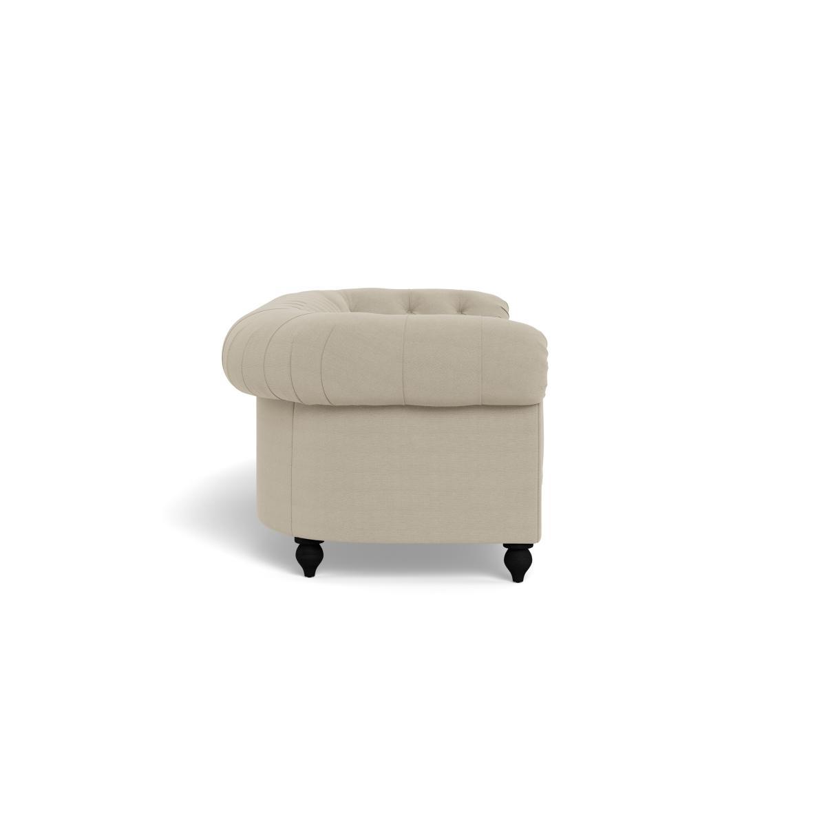 Heal's Fitzrovia 4 Seater Sofa Linen Hessian Natural Feet - Heal's UK Furniture – image 3