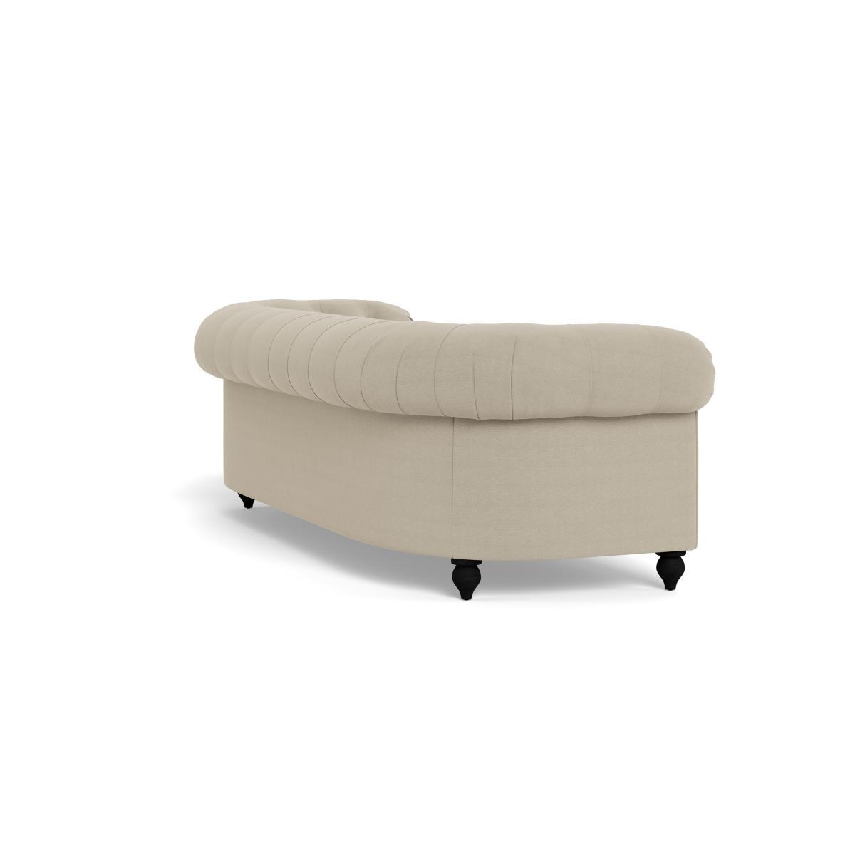 Heal's Fitzrovia 4 Seater Sofa Linen Hessian Natural Feet - Heal's UK Furniture – image 4