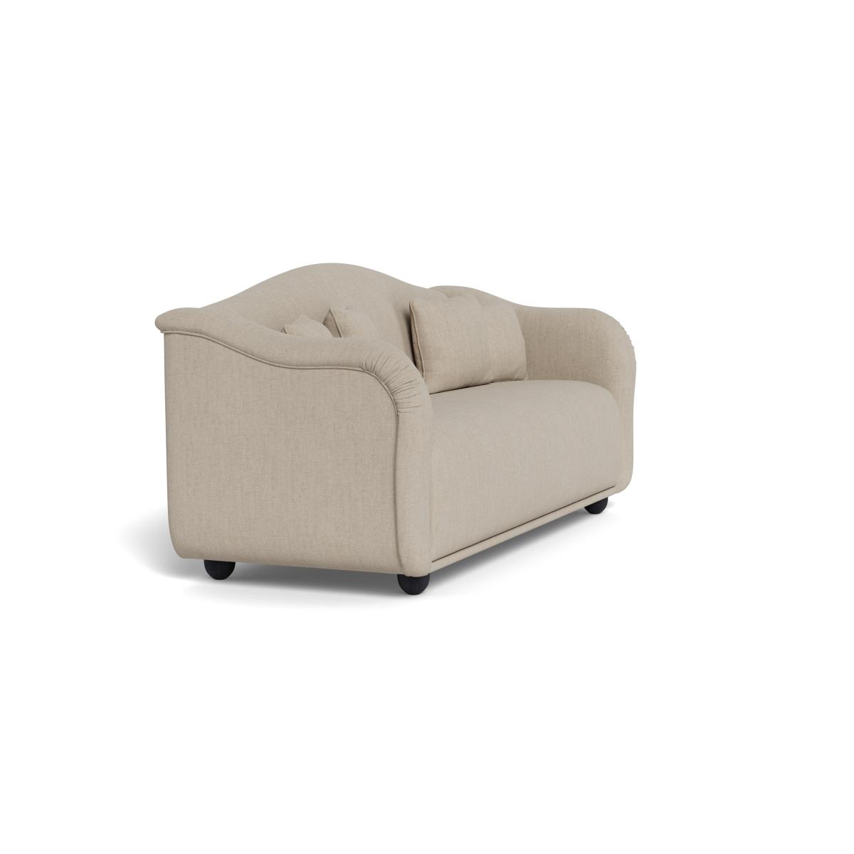 Heal's Tetbury 4 Seater Sofa Broad Weave Putty Natural Beech Feet – image 3