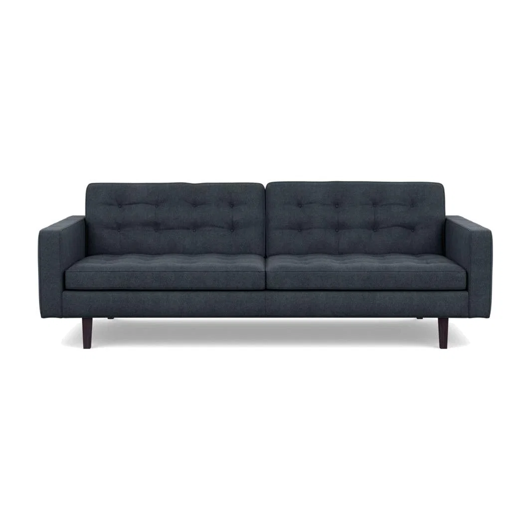 Heal's Hepburn 4 Seater Sofa St Moritz Wool Grey Black Feet - Heal's UK Furniture