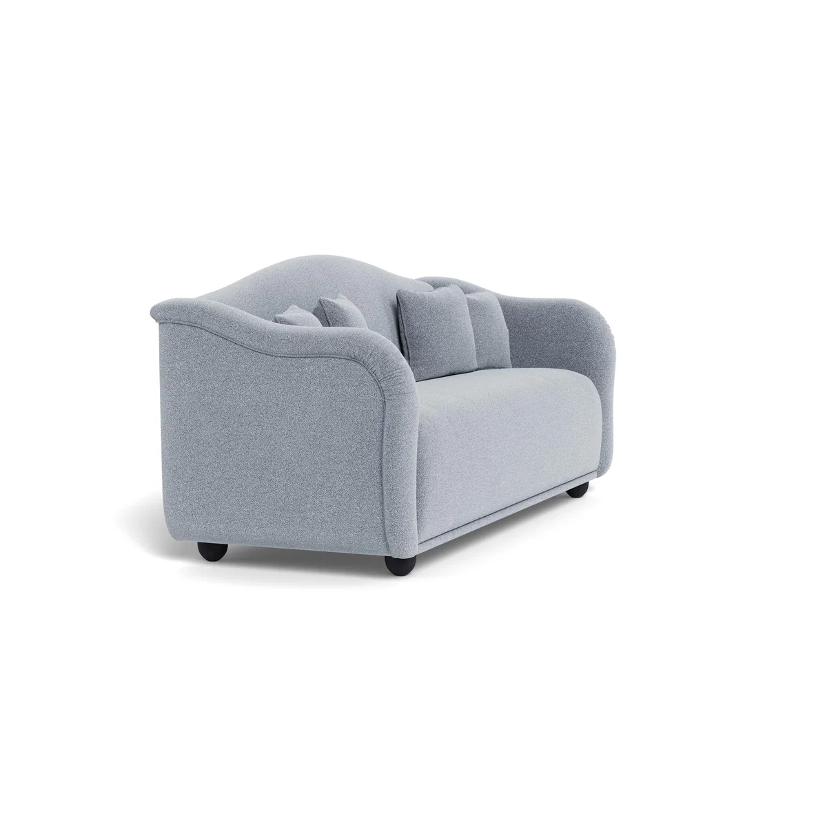 Heal's Tetbury 4 Seater Sofa Boucle Steel Natural Beech Feet – image 3