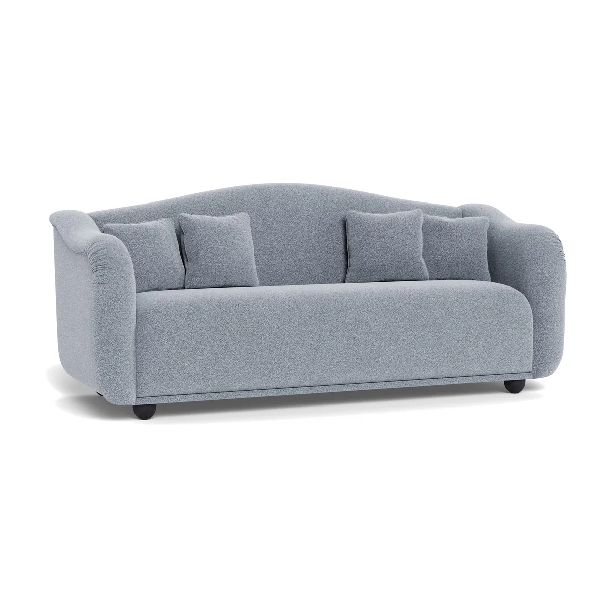 Heal's Tetbury 4 Seater Sofa Boucle Steel Natural Beech Feet – image 1