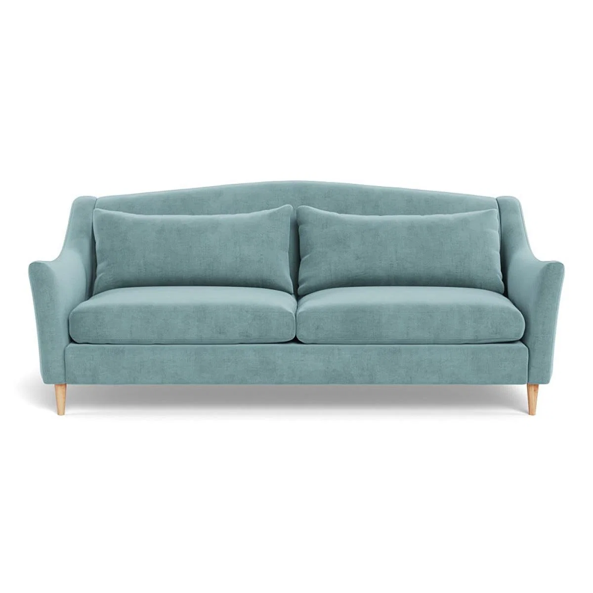 Heal's Somerset 4 Seater Sofa Smart Luxe Mineral Blue Natural Feet – image 2
