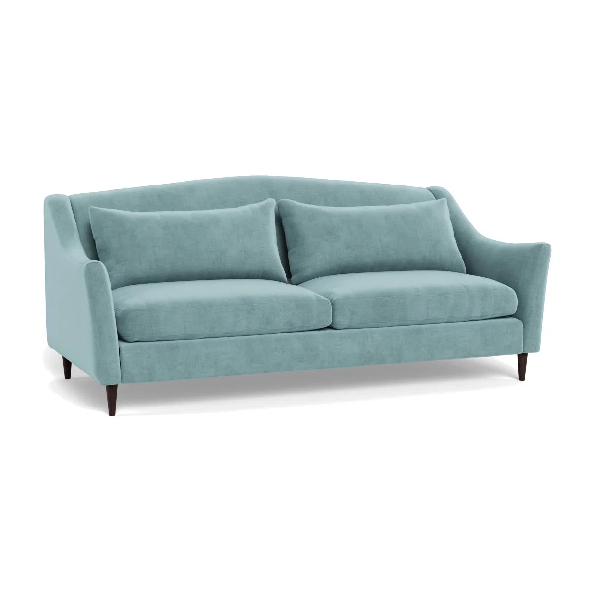 Heal's Somerset 4 Seater Sofa Smart Luxe Mineral Blue Natural Feet – image 1
