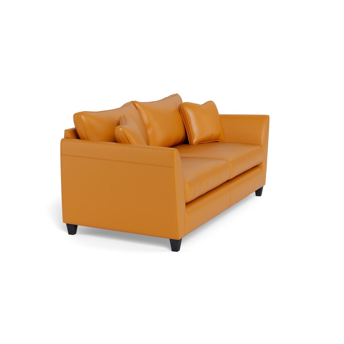 Heal's Torino 4 Seater Leather Sofa Leather Cognac Natural Feet – image 2
