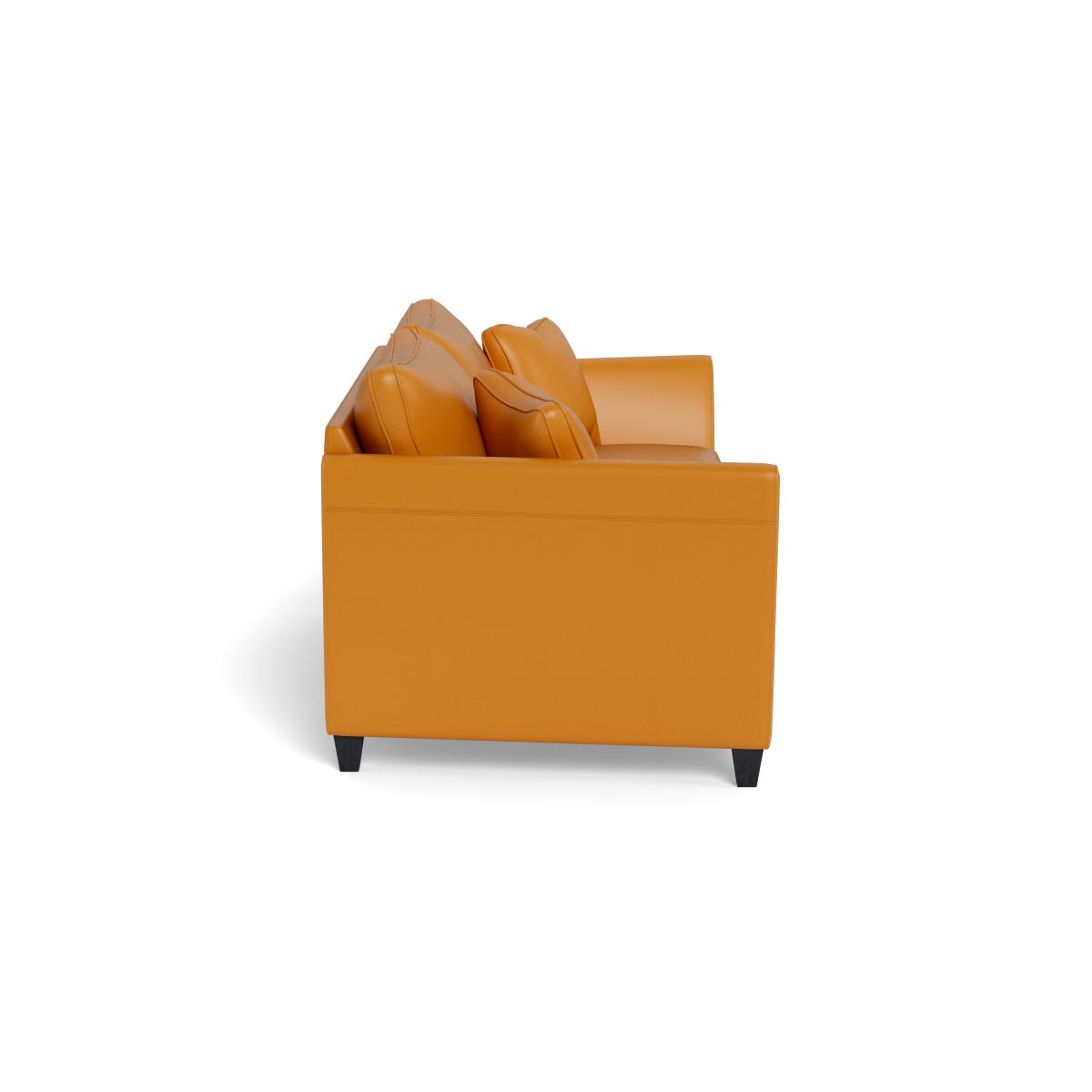 Heal's Torino 4 Seater Leather Sofa Leather Cognac Natural Feet – image 3