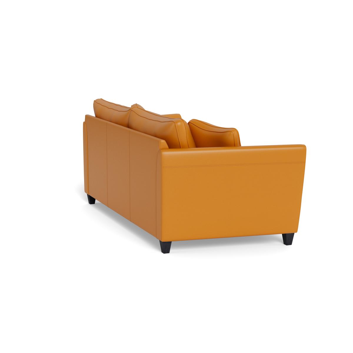 Heal's Torino 4 Seater Leather Sofa Leather Cognac Natural Feet – image 4