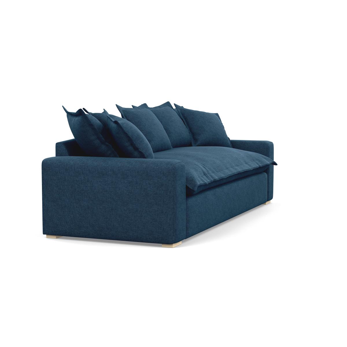 Heal's Brompton 4 Seater Sofa Velvet Charcoal Walnut Stain Feet - Heal's UK Furniture – image 2
