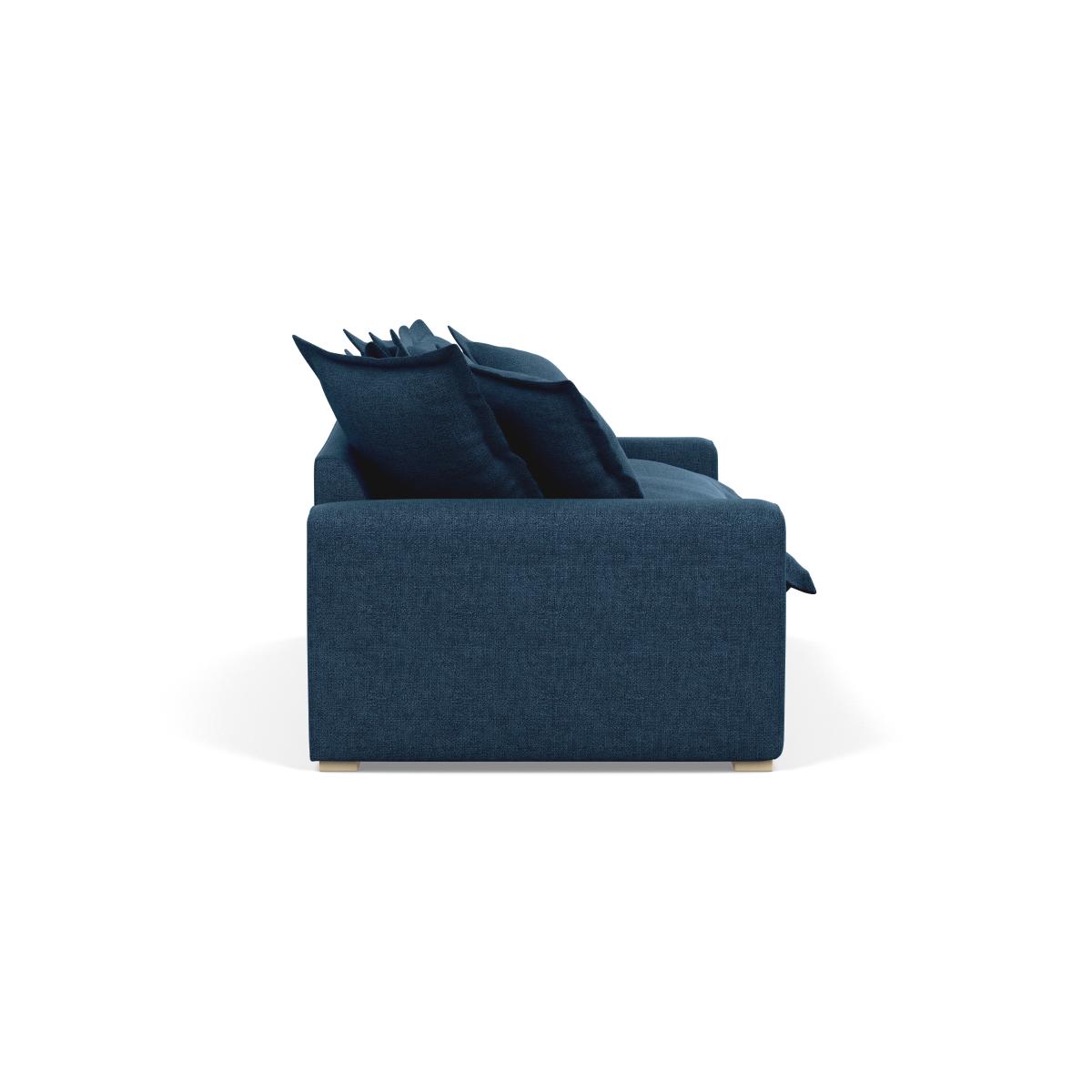 Heal's Brompton 4 Seater Sofa Velvet Charcoal Walnut Stain Feet - Heal's UK Furniture – image 3