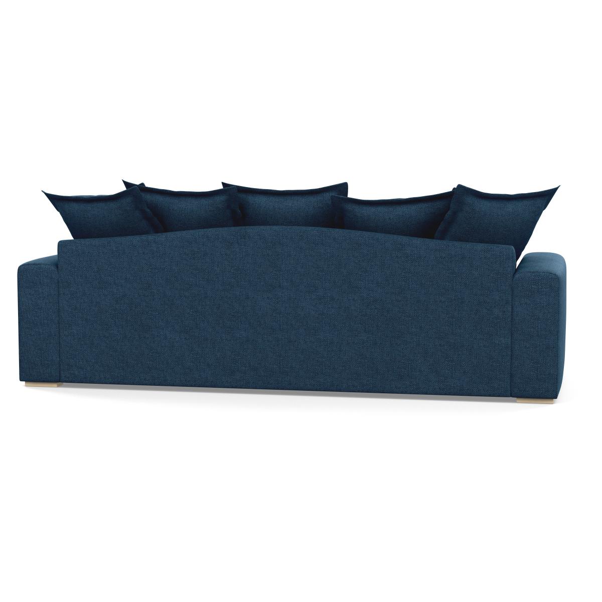 Heal's Brompton 4 Seater Sofa Velvet Charcoal Walnut Stain Feet - Heal's UK Furniture – image 5
