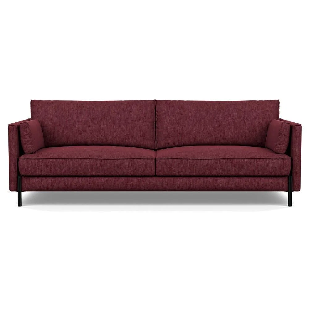 Heal's Tortona 4 seater Sofa Smart Linen Mix Maroon – image 2