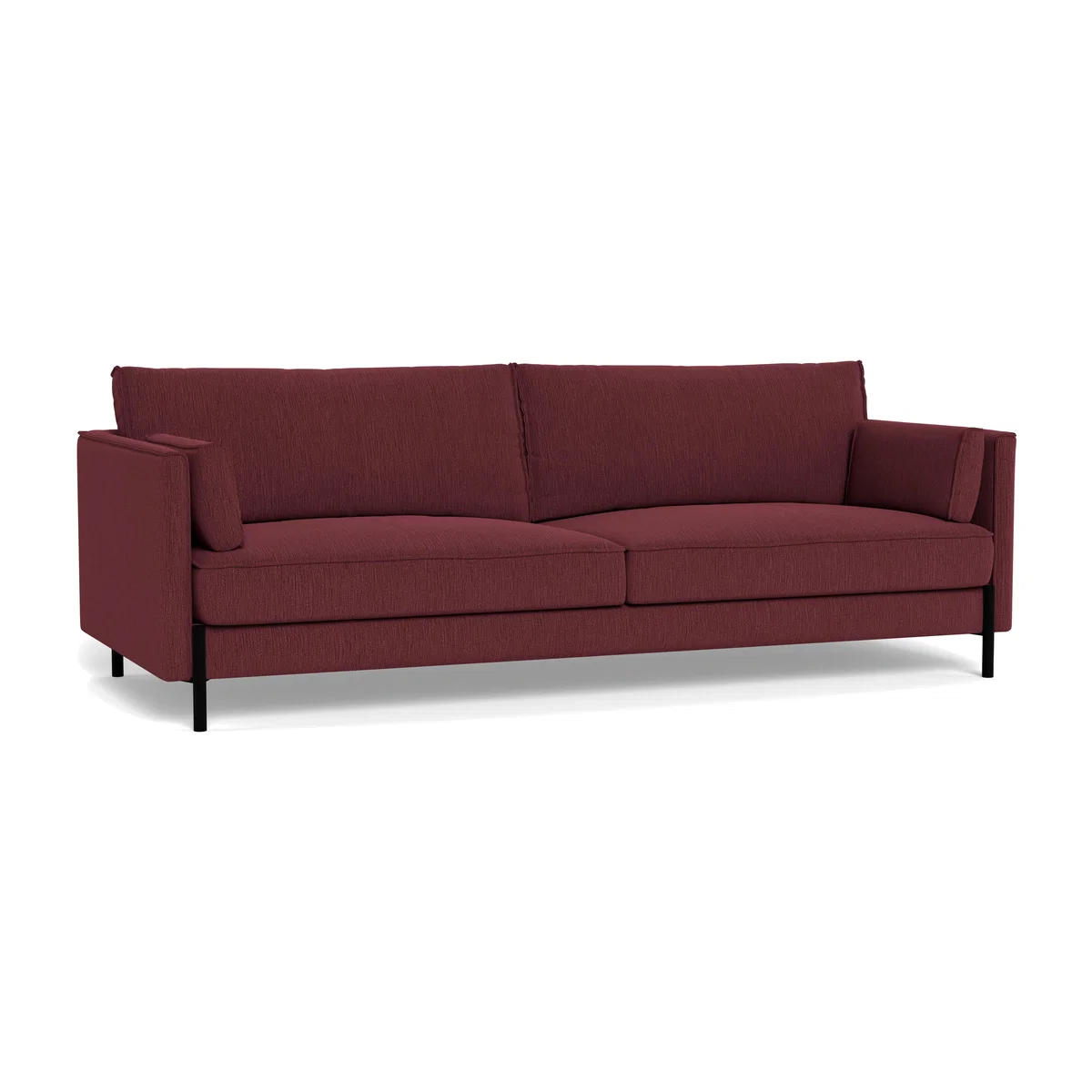 Heal's Tortona 4 seater Sofa Smart Linen Mix Maroon – image 1