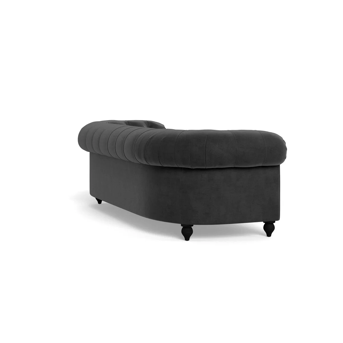 Heal's Fitzrovia 4 Seater Sofa Smart Luxe Velvet Nickel Chestnut Stain Feet - Heal's UK Furniture – image 4