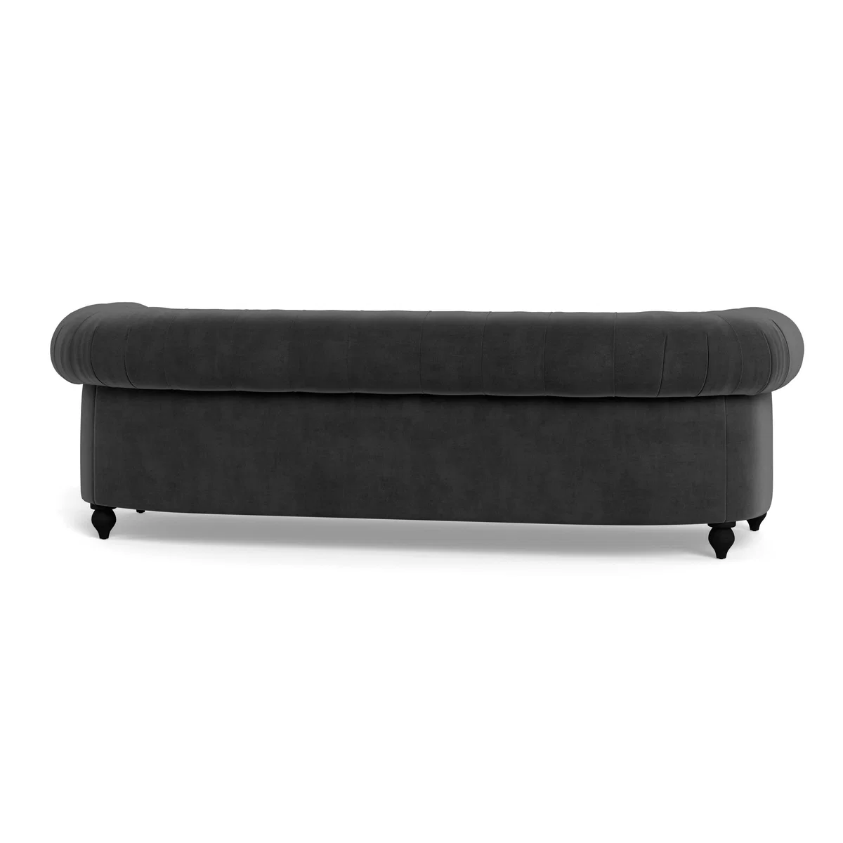 Heal's Fitzrovia 4 Seater Sofa Smart Luxe Velvet Nickel Chestnut Stain Feet - Heal's UK Furniture – image 5