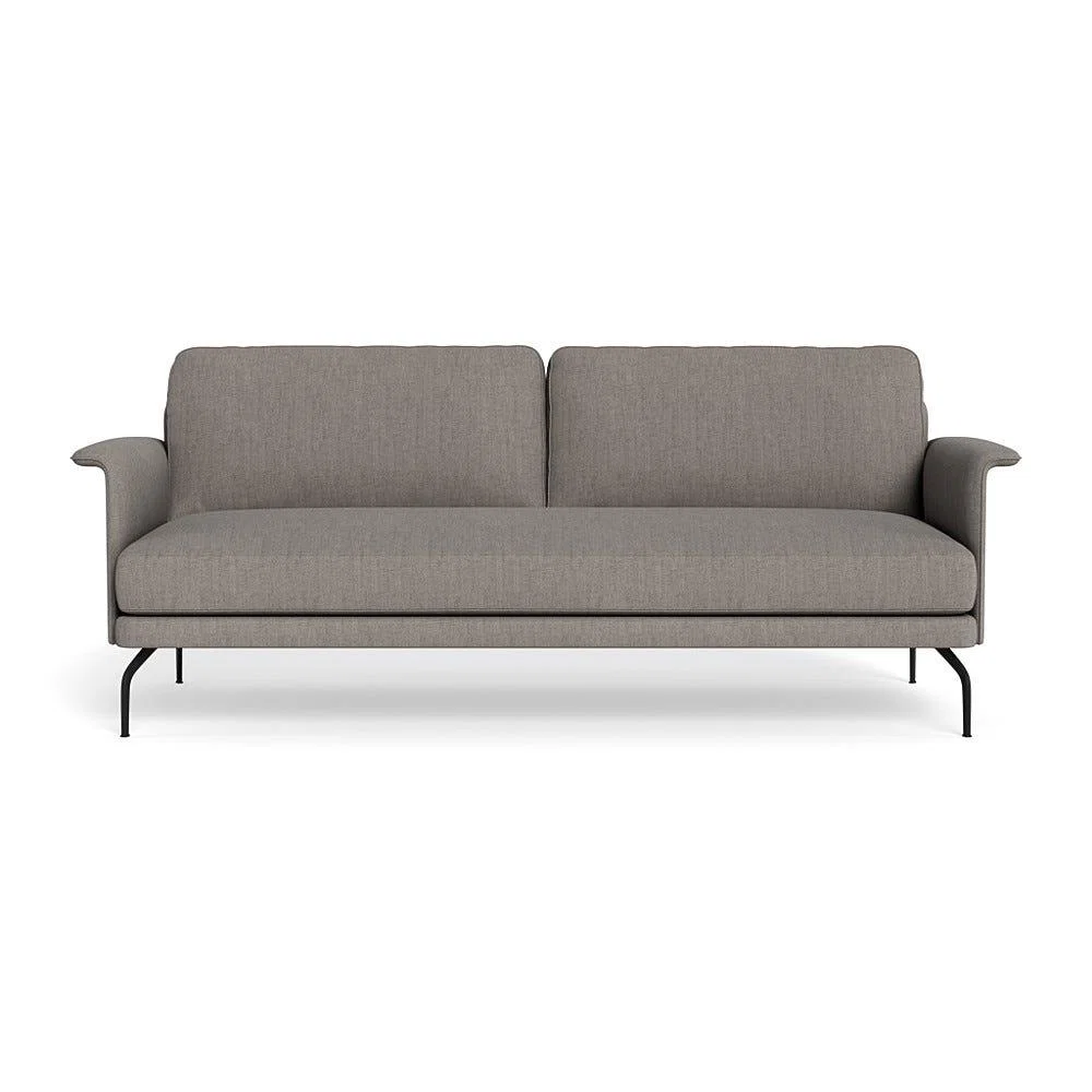Heal's Iver 4 Seater Sofa Broad Weave Pebble Black Feet – image 2