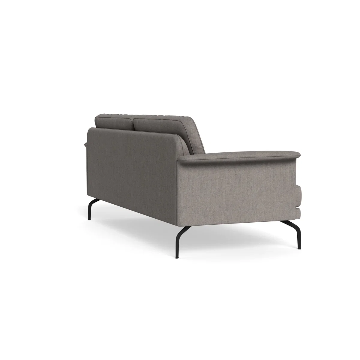 Heal's Iver 4 Seater Sofa Broad Weave Pebble Black Feet – image 5