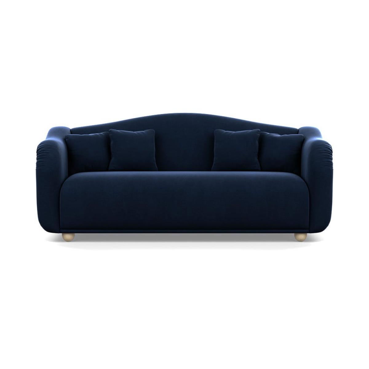 Heal's Tetbury 4 Seater Sofa Smart Velvet Dusk Natural Beech Feet – image 2