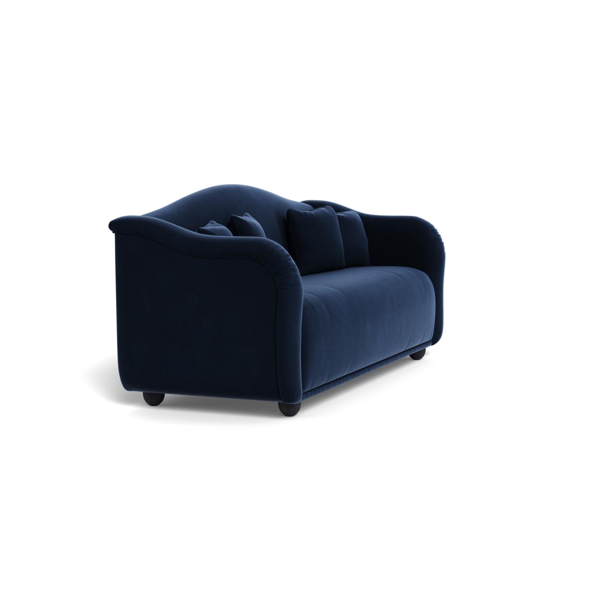 Heal's Tetbury 4 Seater Sofa Smart Velvet Dusk Natural Beech Feet – image 3