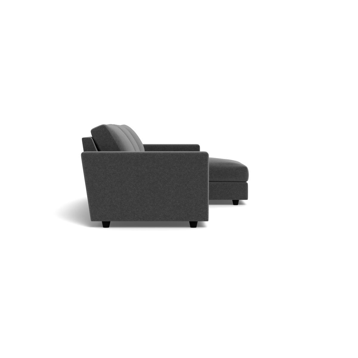 Heal's Nimbus II 4 Seater RHF Corner Chaise Melton Wool Granite Black Feet - Heal's UK Furniture – image 3