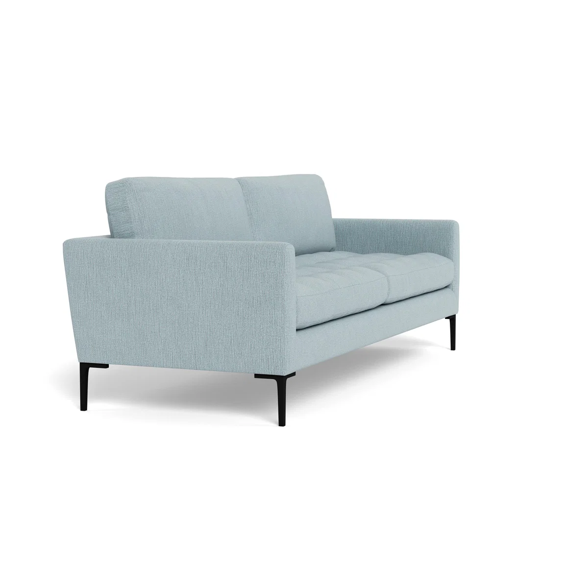 Heal's Eton 4 Seater Sofa Smart Linen Mix Duck Egg Brass Feet – image 3