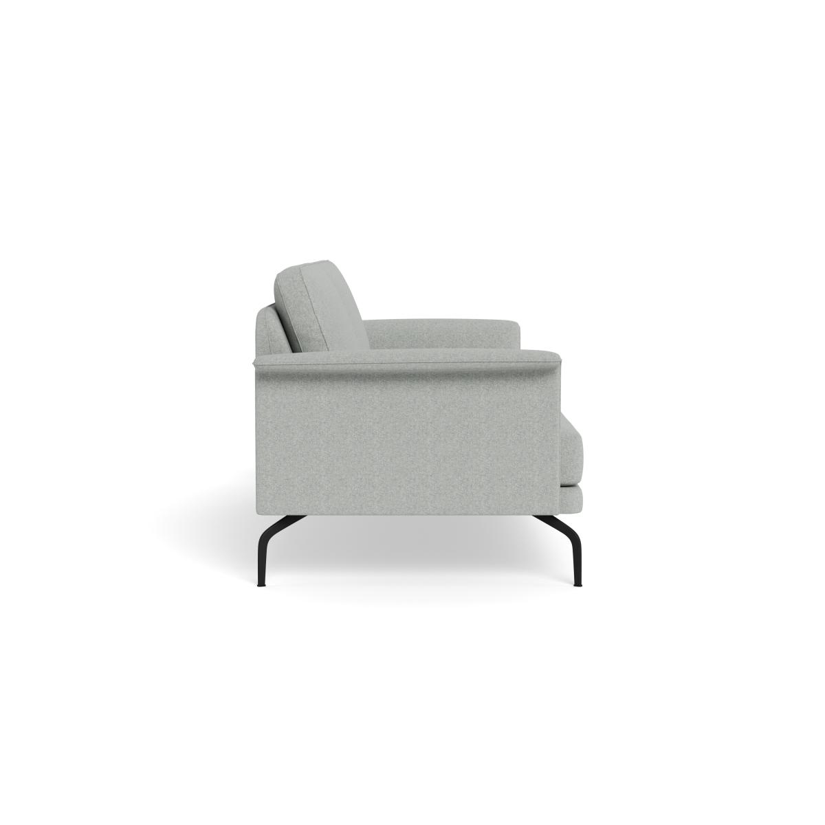 Heal's Iver 4 Seater Sofa Melton Wool Limestone Black Feet – image 4