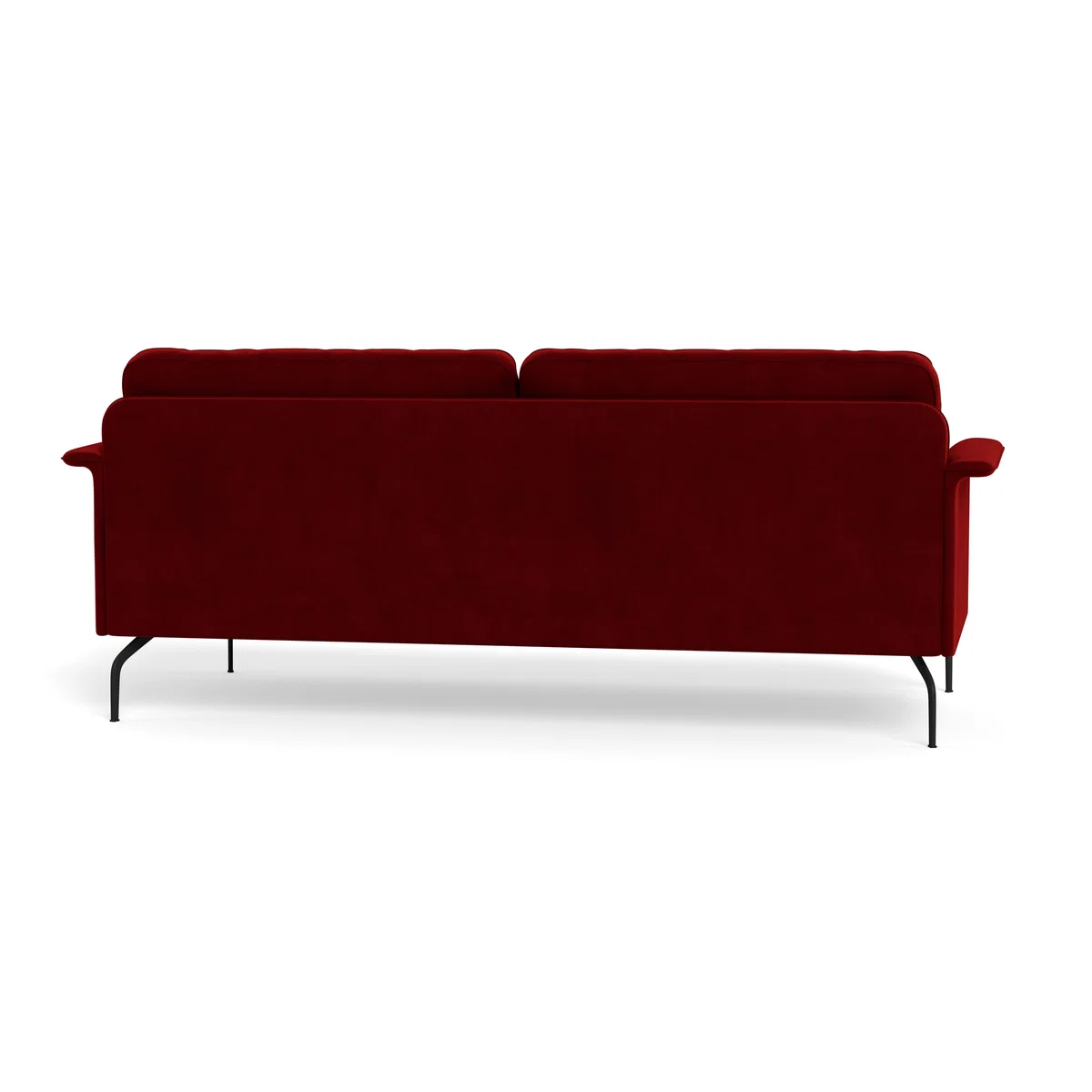Heal's Iver 4 Seater Sofa Smart Luxe Velvet Mulberry Black Feet – image 6