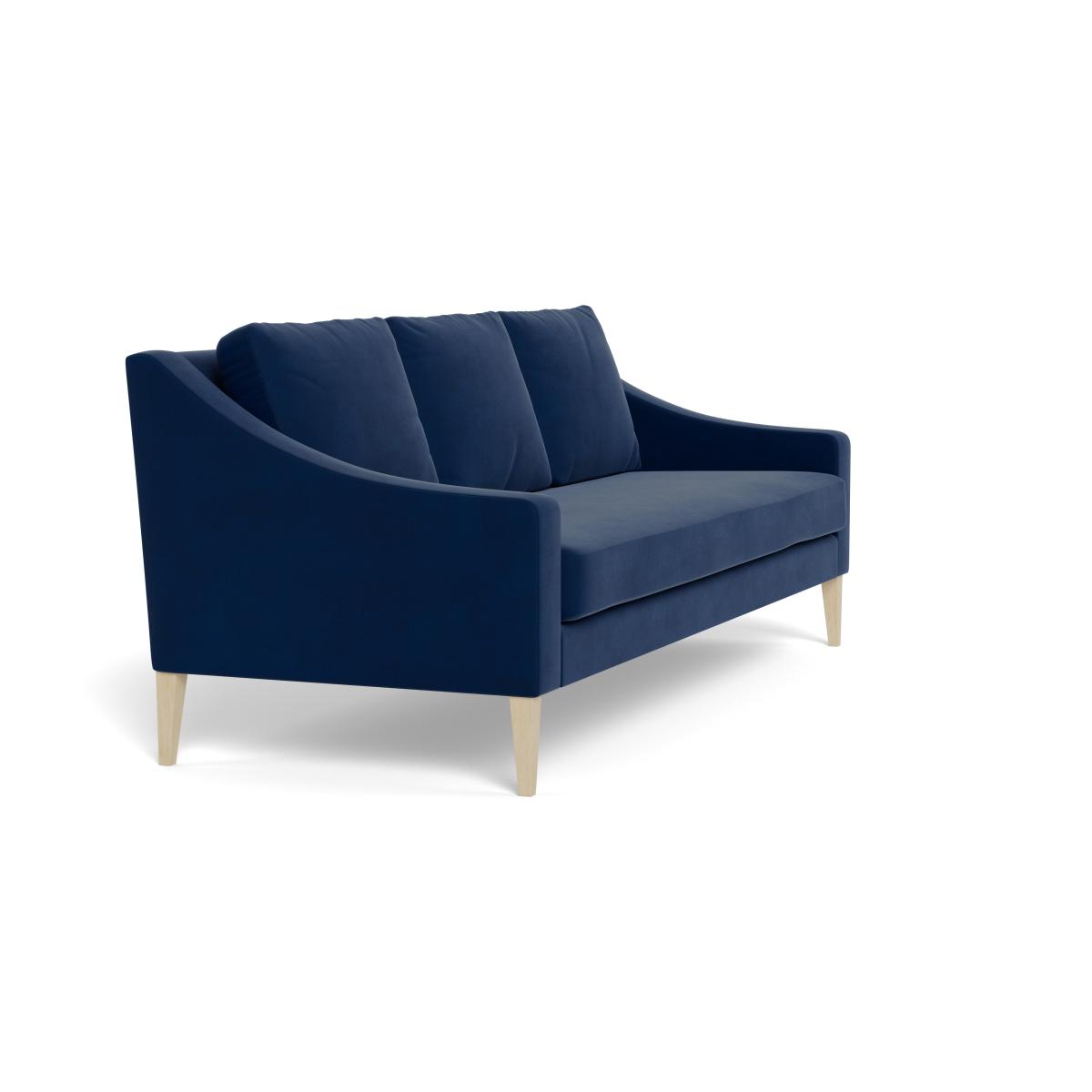 Heal's Richmond 4 Seater Sofa Velvet Midnight Natural Feet – image 3