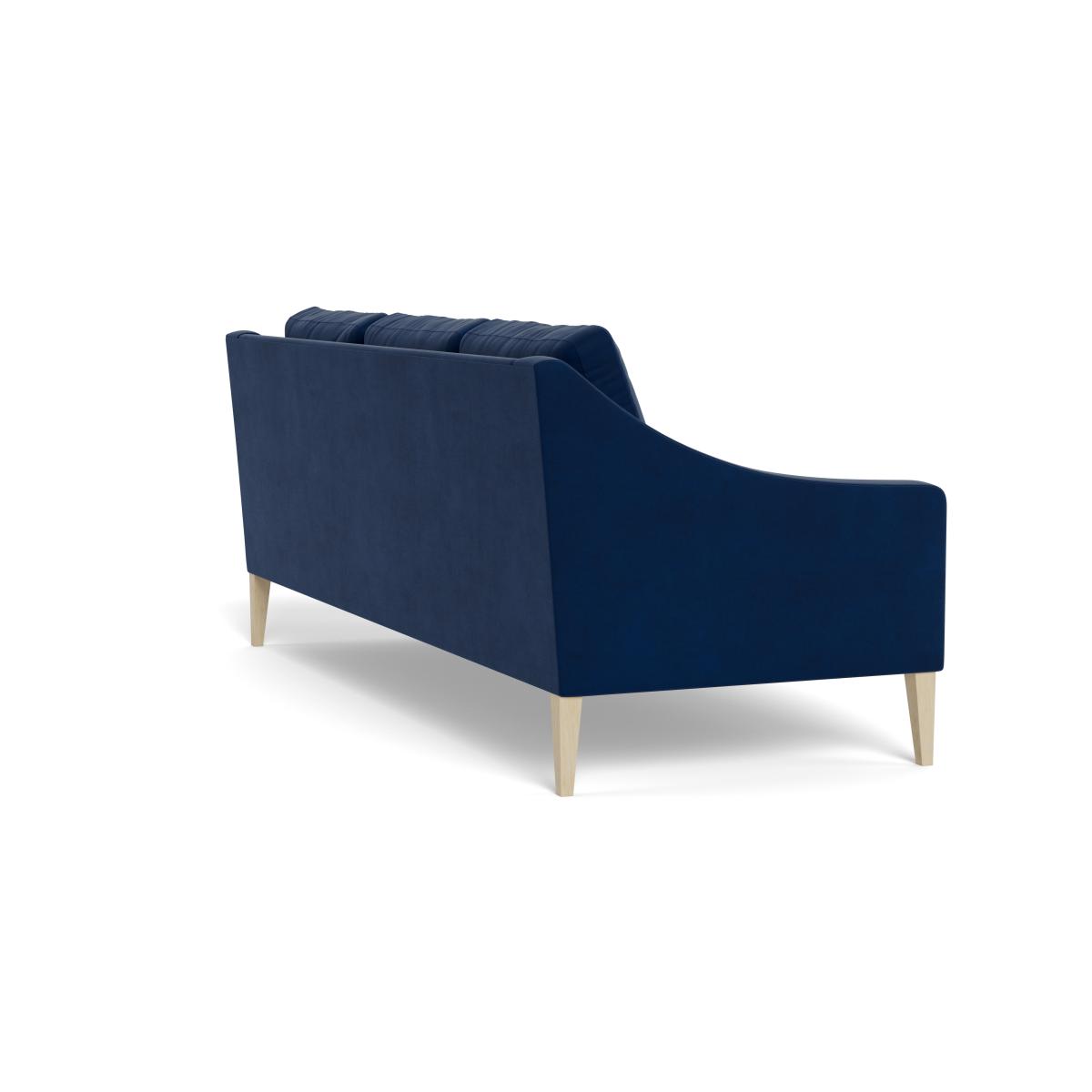 Heal's Richmond 4 Seater Sofa Velvet Midnight Natural Feet – image 5