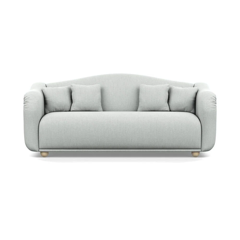 Heal's Tetbury 4 Seater Sofa Broad Weave Tin Natural Beech Feet – image 2