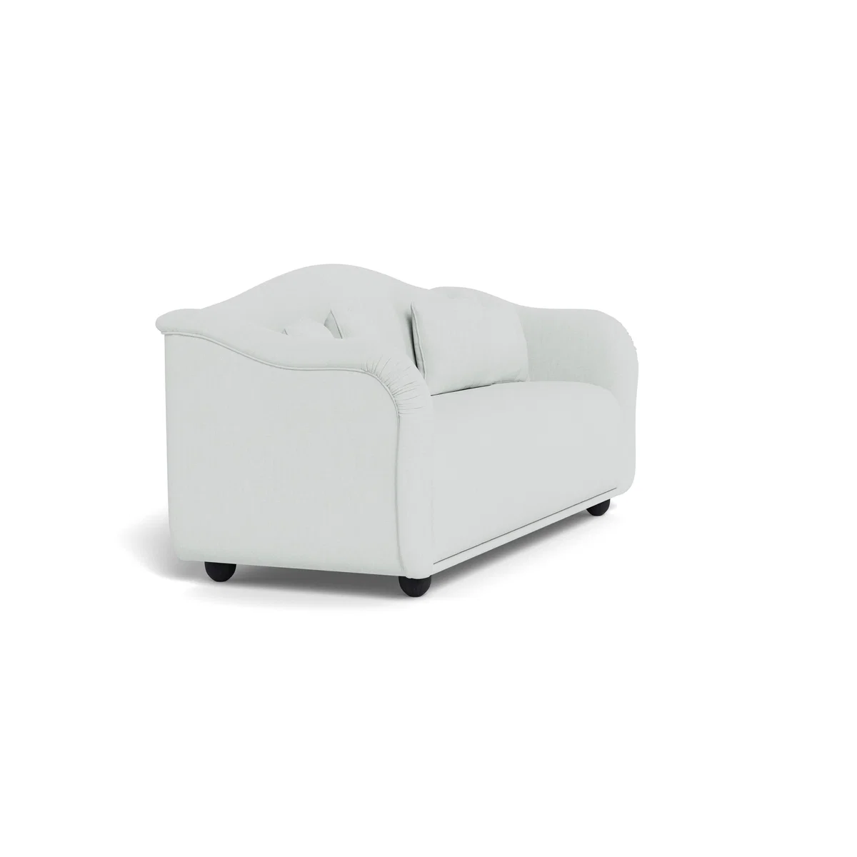 Heal's Tetbury 4 Seater Sofa Broad Weave Tin Natural Beech Feet – image 3