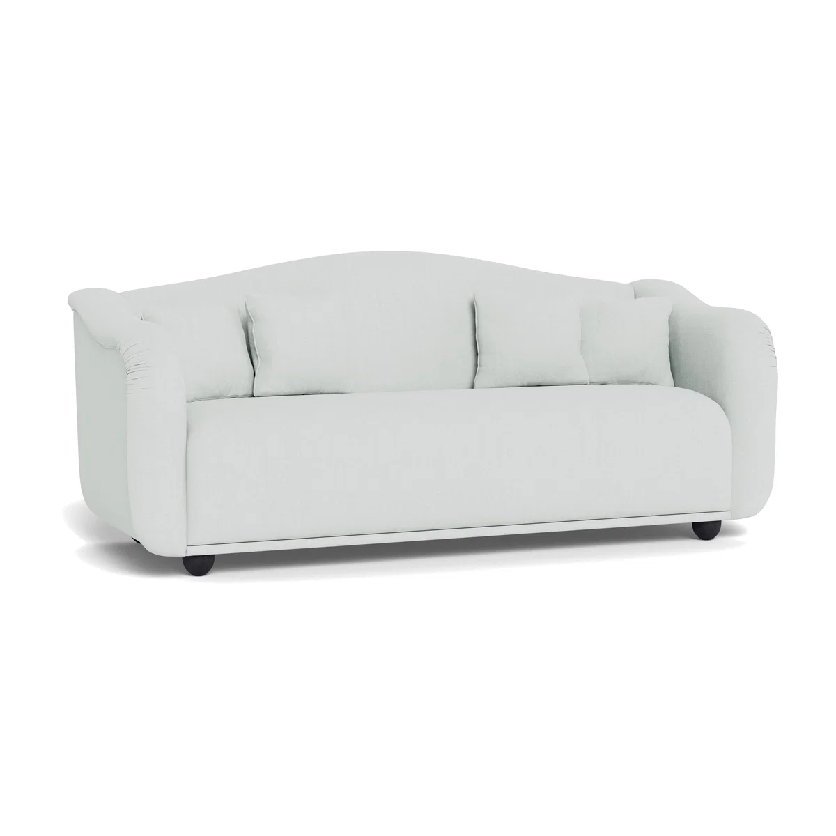 Heal's Tetbury 4 Seater Sofa Broad Weave Tin Natural Beech Feet – image 1