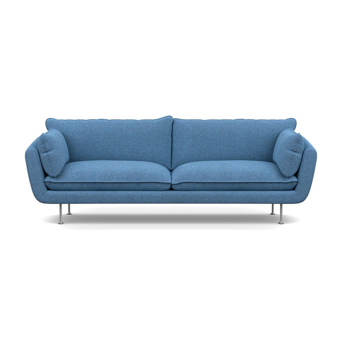 Heal's Allora 4 Seater Sofa Tejo Recycled Cobalt Stainless Steel Feet – image 2