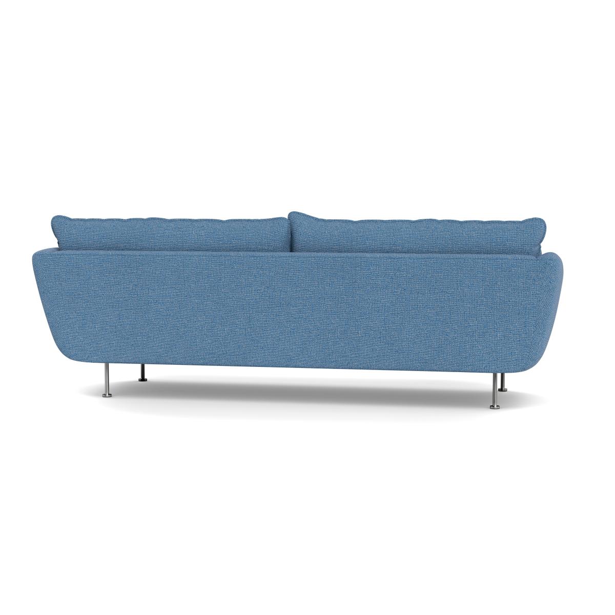 Heal's Allora 4 Seater Sofa Tejo Recycled Cobalt Stainless Steel Feet – image 6