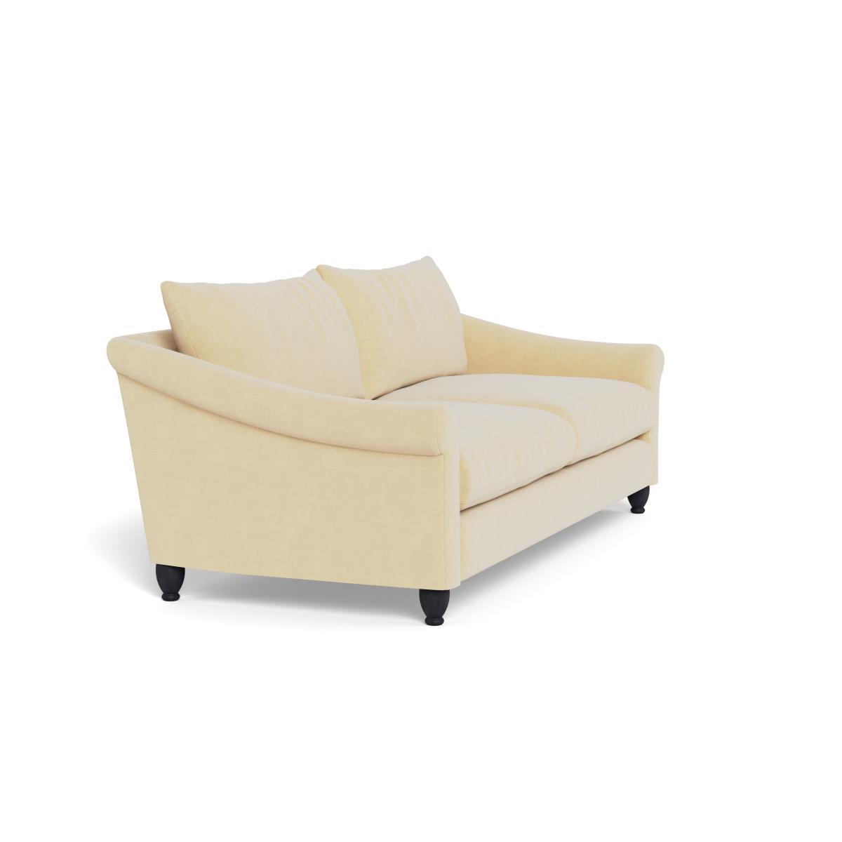 Heal's Devon 4 Seater Smart Luxe Velvet Biscuit Dark Brown Stain Beech Feet - Heal's UK Furniture – image 2