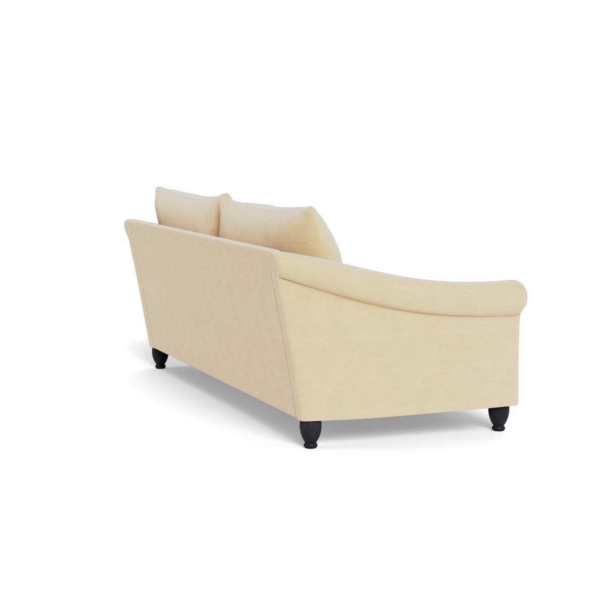Heal's Devon 4 Seater Smart Luxe Velvet Biscuit Dark Brown Stain Beech Feet - Heal's UK Furniture – image 4