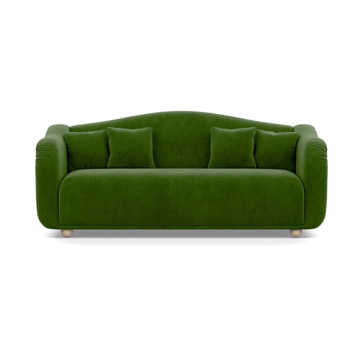 Heal's Tetbury 4 Seater Sofa Smart Luxe Velvet Grass Natural Beech Feet – image 2