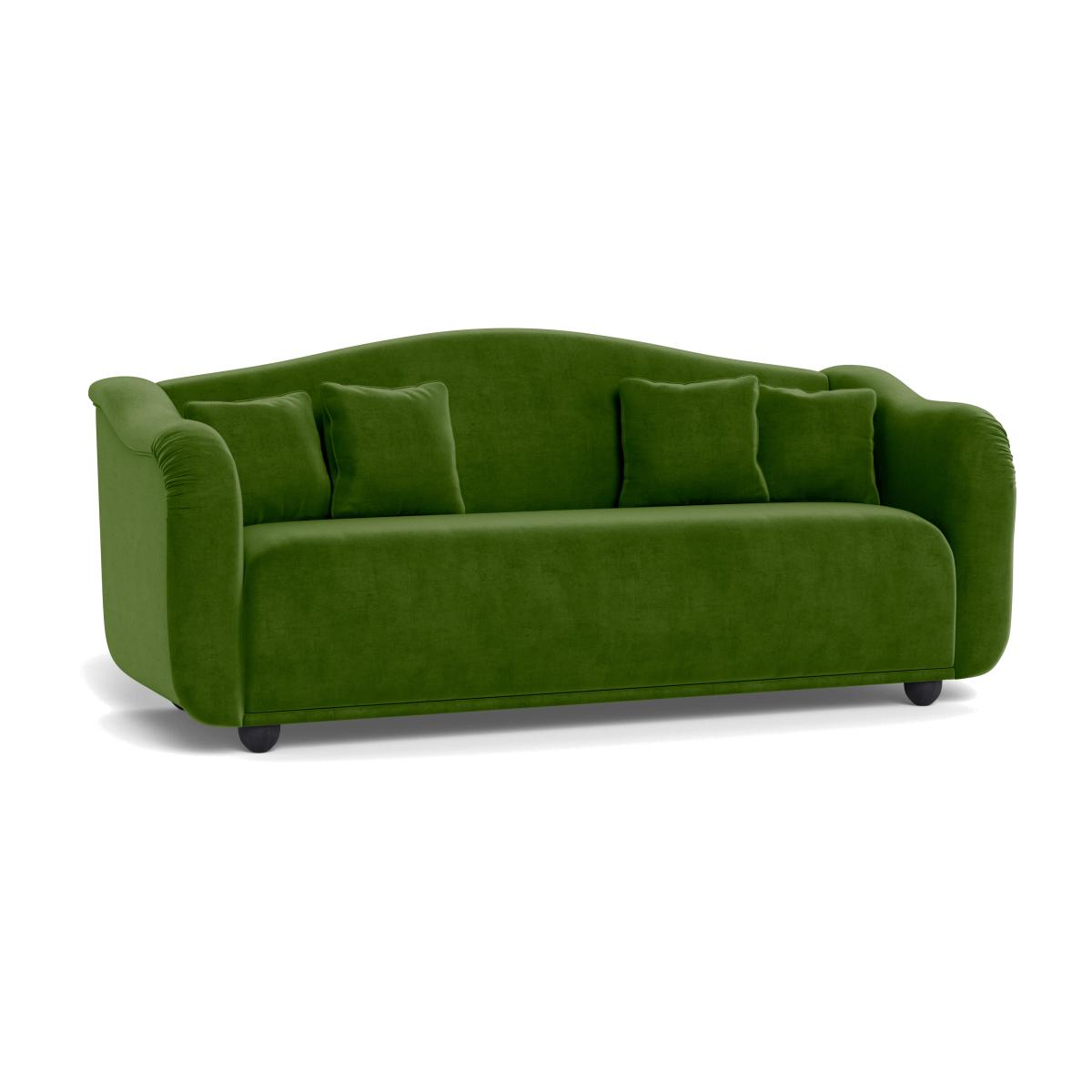 Heal's Tetbury 4 Seater Sofa Smart Luxe Velvet Grass Natural Beech Feet – image 1