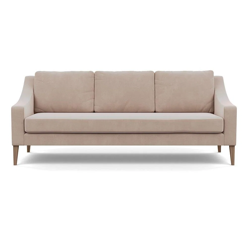 Heal's Richmond 4 Seater Sofa Smart Velvet Pebble Tinted Ash Feet – image 2