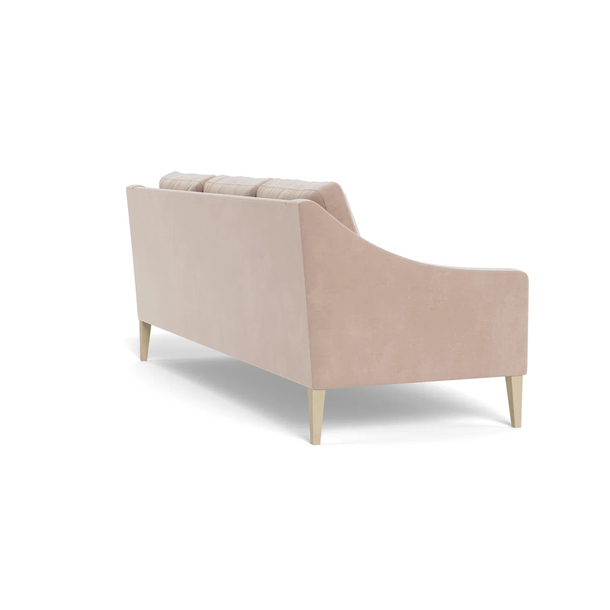 Heal's Richmond 4 Seater Sofa Smart Velvet Pebble Tinted Ash Feet – image 5
