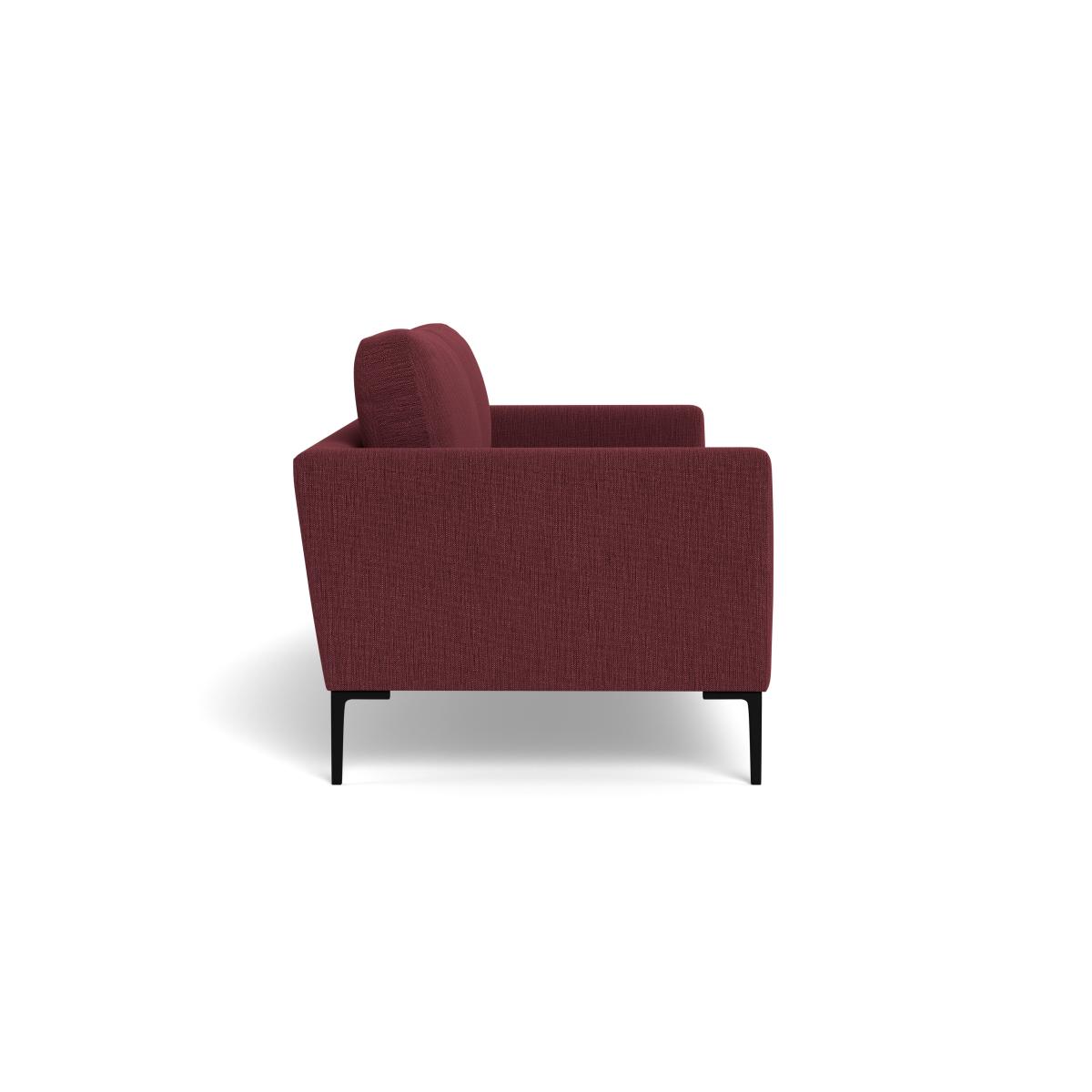 Heal's Eton 4 Seater Sofa Smart Linen Mix Maroon Brass Feet – image 4