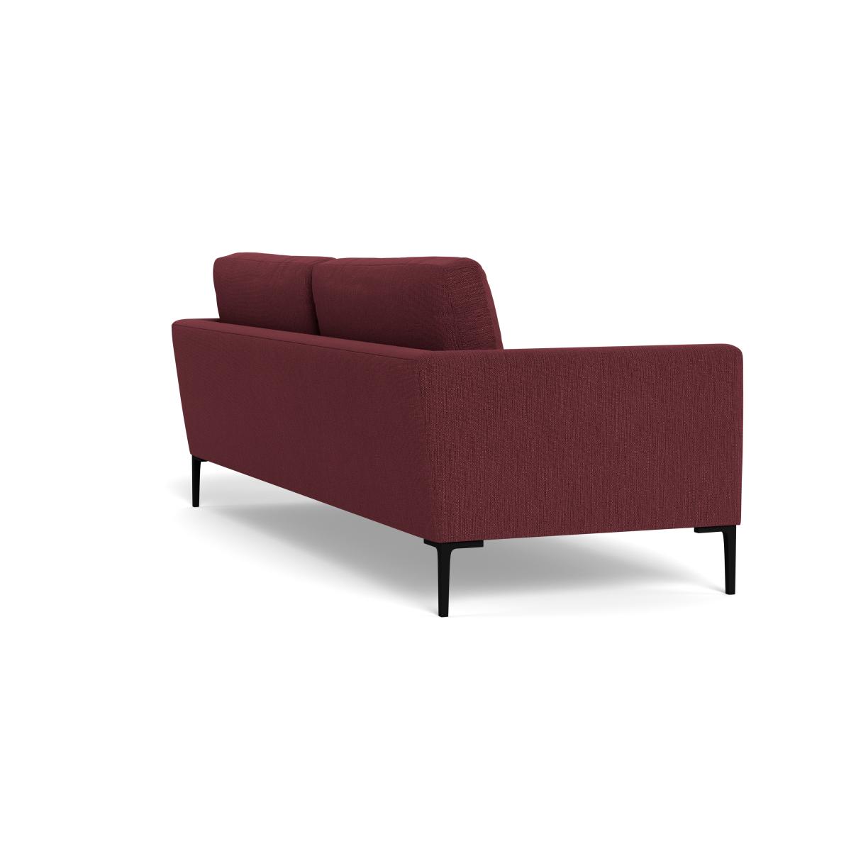 Heal's Eton 4 Seater Sofa Smart Linen Mix Maroon Brass Feet – image 5