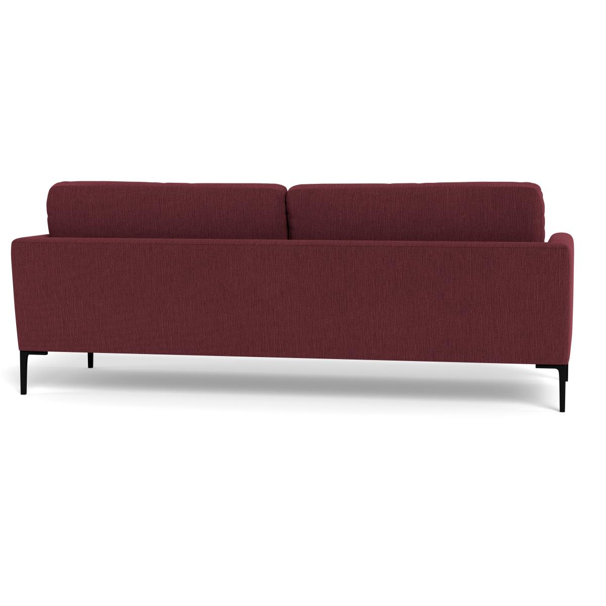 Heal's Eton 4 Seater Sofa Smart Linen Mix Maroon Brass Feet – image 6