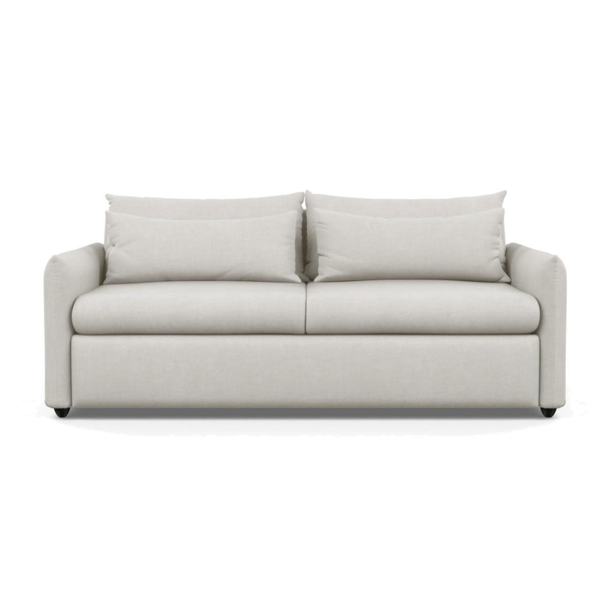 Heal's Pillow 4 Seater Sofa Capelo LinenCotton Sea Salt Black Feet - Heal's UK Furniture