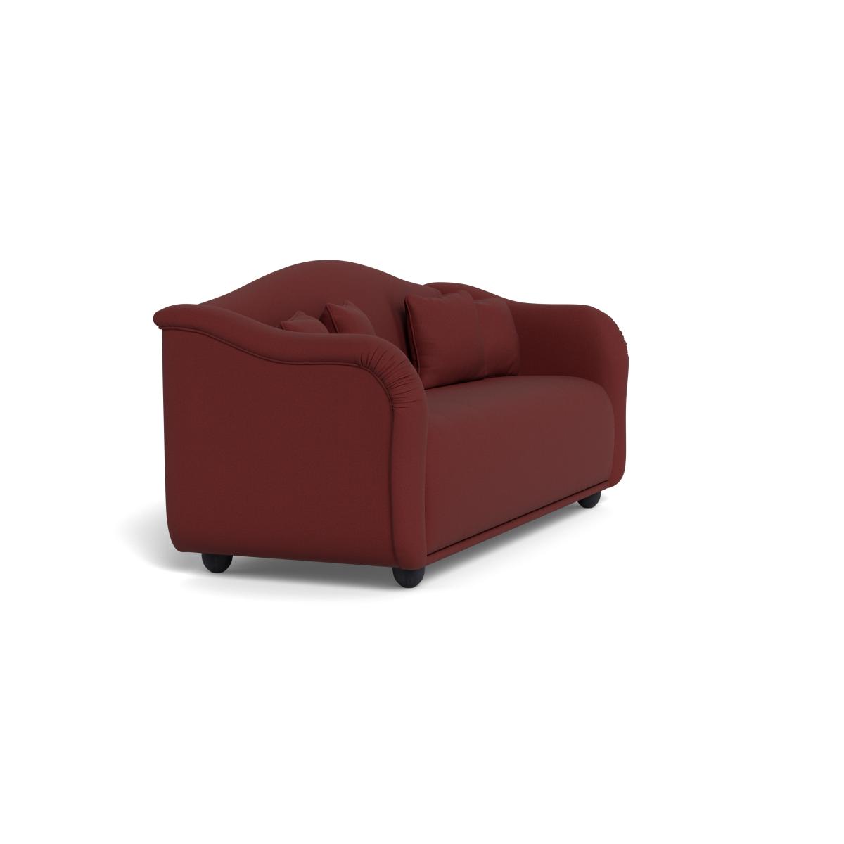 Heal's Tetbury 4 Seater Sofa Capelo Linen-Cotton Etruscan Red Natural Feet – image 3