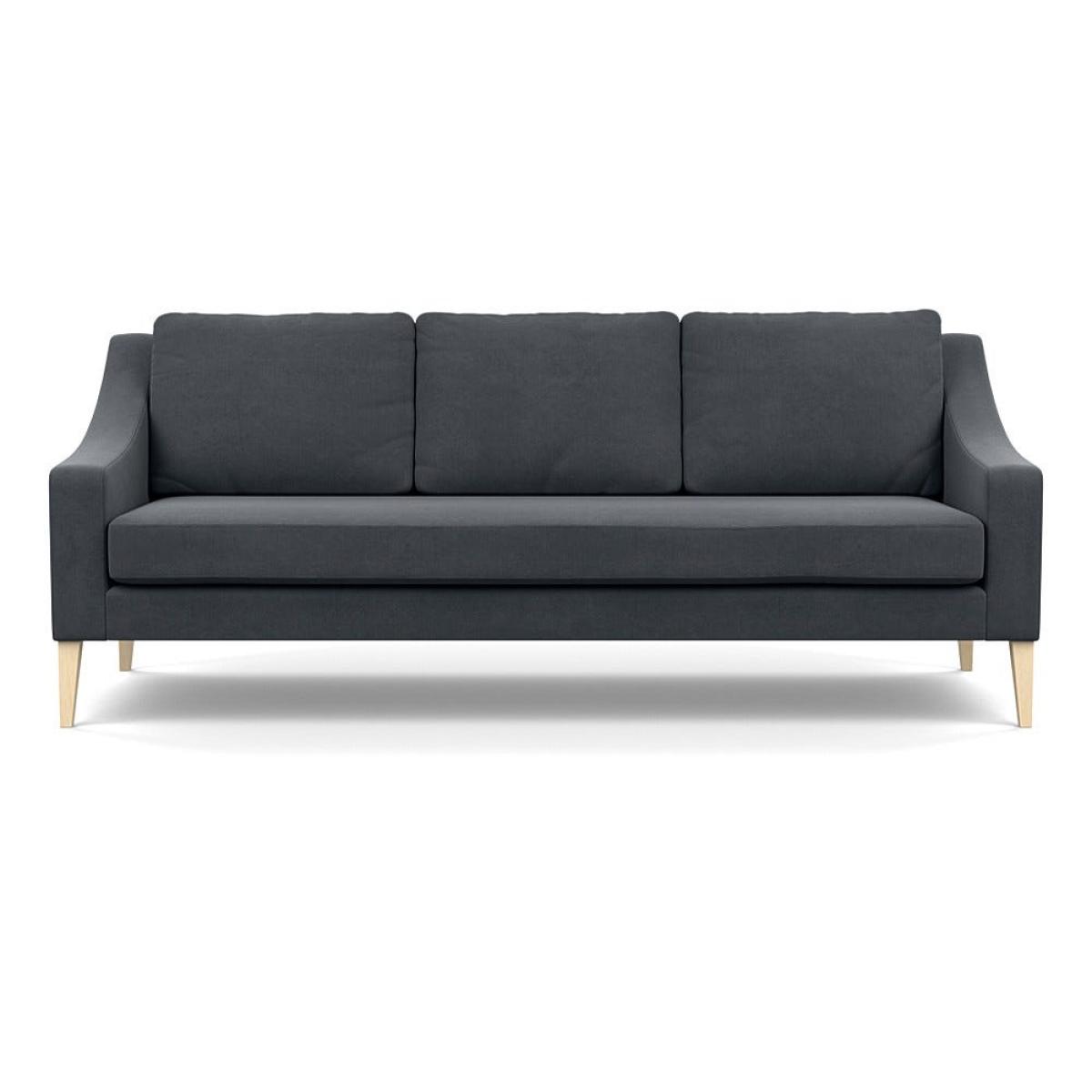 Heal's Richmond 4 Seater Sofa Linen Dark Grey Natural Ash Feet – image 2