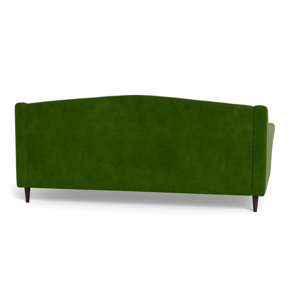 Heal's Somerset 4 Seater Sofa Smart Luxe Velvet Grass Dark Stain Feet - Heal's UK Furniture – image 5